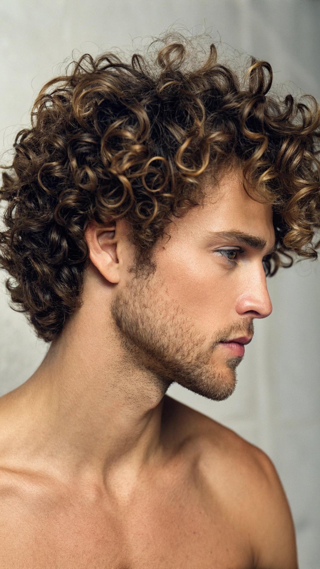 Corte cacheado com volume para destacar os cachos.